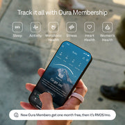 Oura Ring 4 Ceramic Health & Fitness Tracker Smart Ring, Cloud